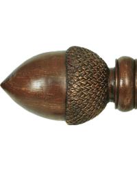 Acorn Curtain Rod Finial 3 inch by   