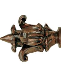 Florentine Curtain Rod Finial 2 inch by   