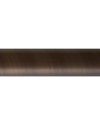 Aria Metal Pole 1 1/8 Diameter 4ft Brushed Bronze FM284 Bz by   