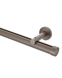 1 3/8in Diameter H-Rail Traverse System Single Rod Standard Projection  Antique Pewter by  Brewster Wallcovering 