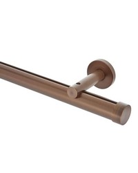 1 3/8in Diameter H-Rail Traverse System Single Rod Standard Projection  Brushed Bronze by   
