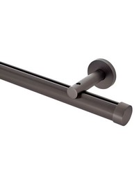 1 3/8in Diameter H-Rail Traverse System Single Rod Standard Projection  Iron Copper by  Brewster Wallcovering 