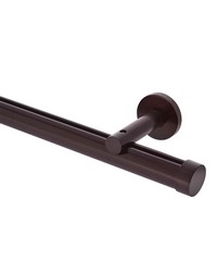 1 3/8in Diameter H-Rail Traverse System Single Rod Standard Projection  Matte Black by  Brewster Wallcovering 