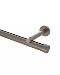 1 3/8in Diameter H-Rail Traverse System Single Rod Extended Projection  Antique Pewter by  Brewster Wallcovering 