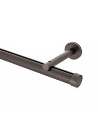 1 3/8in Diameter H-Rail Traverse System Single Rod Extended Projection  Iron Copper by  Brewster Wallcovering 