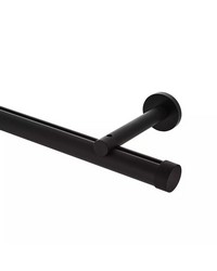 1 3/8in Diameter H-Rail Traverse System Single Rod Extended Projection  Matte Black by   