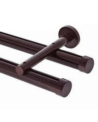 1 3/8in Diameter H-Rail Traverse System Double Rod   Oil Rubbed Bronze by  Brewster Wallcovering 