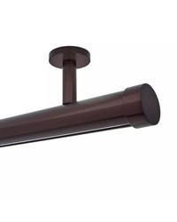 1 3/8in Diameter H-Rail Traverse System Single Rod Ceiling Mount  Oil Rubbed Bronze by   