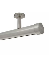 1 3/8in Diameter H-Rail Traverse System Single Rod Ceiling Mount  Polished Nickel by   