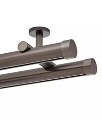 1 3/8in Diameter H-Rail Traverse System Double Rod Ceiling Mount  Iron Copper by   