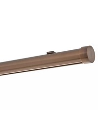 1 3/8in Diameter H-Rail Traverse System Single Rod Ceiling Low Profile  Brushed Bronze by   