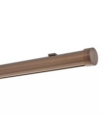 1 3/8in Diameter H-Rail Traverse System Single Rod Ceiling Low Profile  Brushed Bronze by  Brewster Wallcovering 