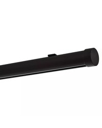 1 3/8in Diameter H-Rail Traverse System Single Rod Ceiling Low Profile  Matte Black by   