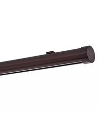 1 3/8in Diameter H-Rail Traverse System Single Rod Ceiling Low Profile  Oil Rubbed Bronze by   