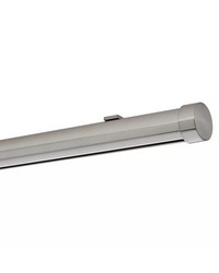 1 3/8in Diameter H-Rail Traverse System Single Rod Ceiling Low Profile  Polished Nickel by  Brewster Wallcovering 