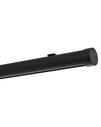 1 3/8in Diameter H-Rail Traverse System Single Rod Ceiling Low Profile  Satin Black by   