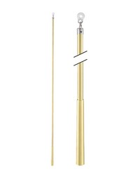 Metal Baton 36in Plastic Attachment Satin Gold by  Kasmir Hardware 