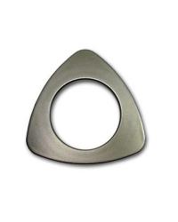 Brushed Steel Triangle Snap Together Grommets 1 3/8 Diameter by   