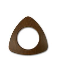 Dark Wood Triangle Snap Together Grommets 1 3/8 Diameter by   