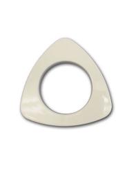 White Triangle Snap Together Grommets 1 3/8 Diameter by   