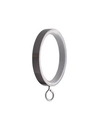 Metal Curtain Rings With Eyelet Brushed Black Nickel  FM200 BBN by  Swavelle-Millcreek 