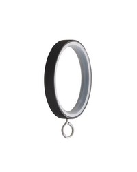 Metal Curtain Rings With Eyelet Matte Black  FM200 MK by  Swavelle-Millcreek 