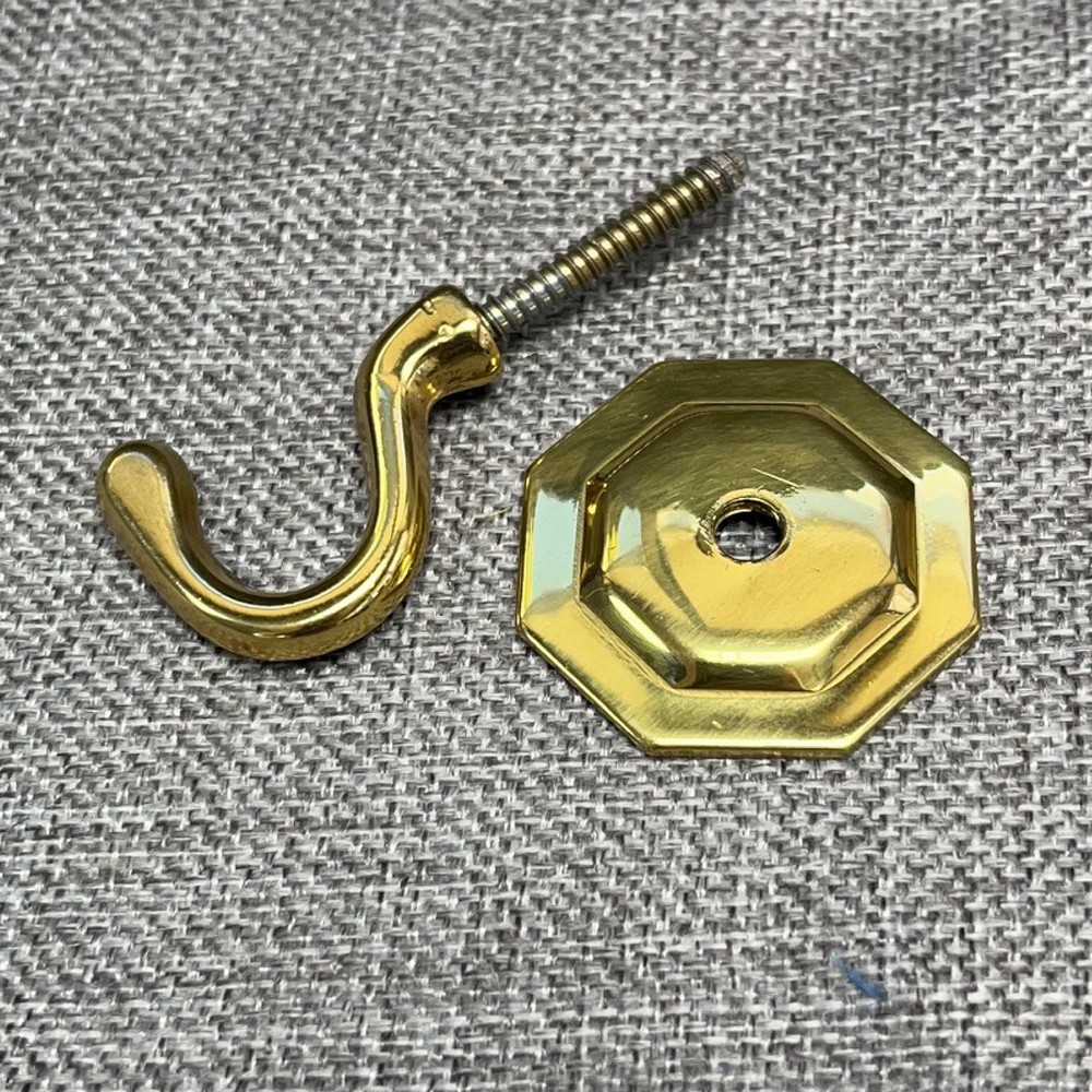 Hermes Octagonal HandPolished Hook Pair Curtain Rods