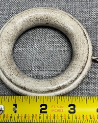 Fluted Curtain Ring Grey Stone Set of 8 by   