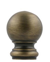 Ball Finial Antique Brass by   