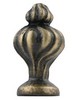 Vesta LOUIS XV Finial Antique Brass