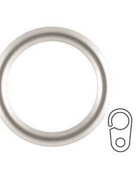 Hollow Ring with Clip Polished Nickel by  Winfield Thybony Design 