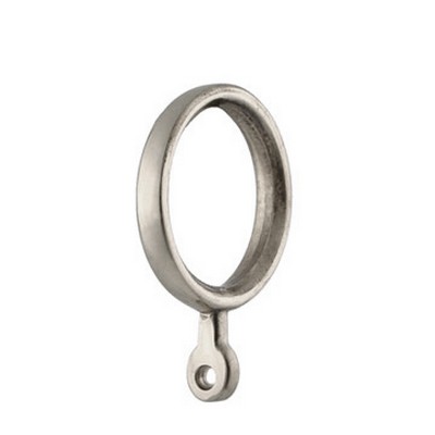 Vesta Ring with Eye Polished Nickel Brise Bise 166031 PN Brass Silver Curtain Rings 
