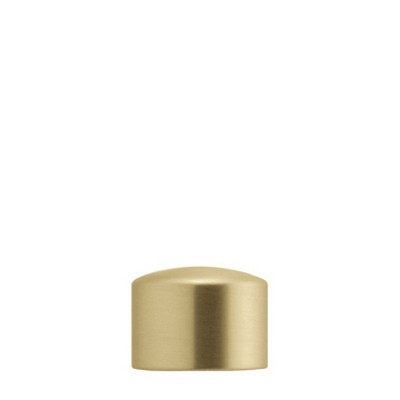 Vesta End Cap Brushed Brass European Elegance 201240-BB Brass 