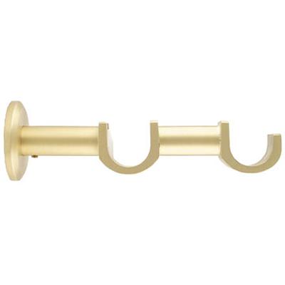 brass curtain rods traditional curtain rods traverse curtain rods metal curtain rods Moderno Double Wall Bracket