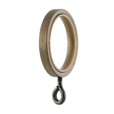 Vesta Flat Curtain Ring Antique Brass European Elegance 206061-AB Brass  Curtain Rings with Eyelet 