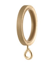 Flat Curtain Ring Brushed Brass by   