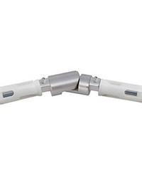 Tube Connector Brushed Nickel by   