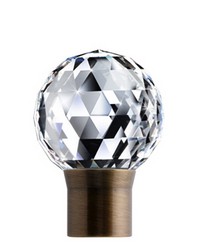 Finial Bella Antique Brass by  Vesta 