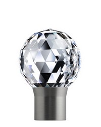 Techno Topia Bella Finial Brushed Nickel by   