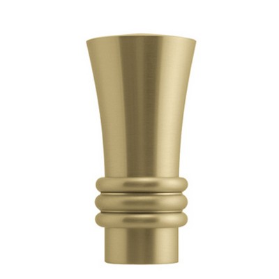 Vesta Finial CAPRICCIO Brushed Brass European Elegance 281600-BB Brass 