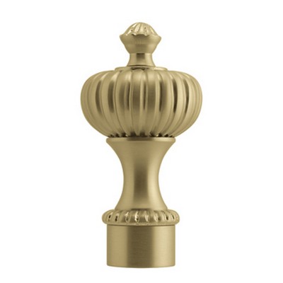 Vesta Finial ROMEO Brushed Brass European Elegance 281660-BB Brass 
