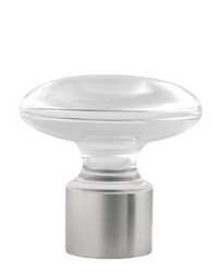 Acrylic Knob Satin Nickel by  Vesta 