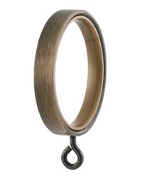 Flat Curtain Ring Antique Brass by  Warner 