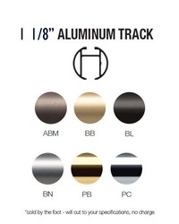 Techno Aluminum Curtain Track 1 1/8in Diameter by   