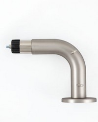 Lunar Elbow Bracket Medium Brushed Nickel by  Brewster Wallcovering 