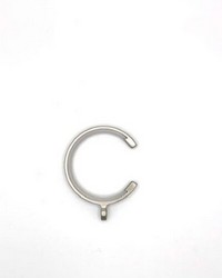 Flat C-Ring with Eye and Insert Brushed Nickel by  Swavelle-Millcreek 