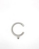 Vesta Flat C-Ring with Eye and Insert Brushed Nickel