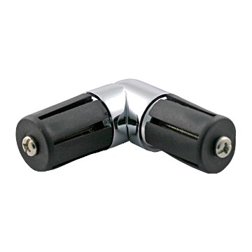 Vesta Elbow Tube Connector Polished Chrome apollo 299229-PC Steel/Metal Alloy Curtain Rod Elbows and Swivel Sockets 
