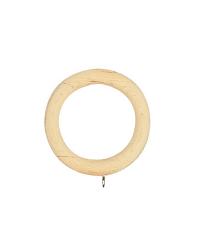 Plain Unfinished Wood Curtain Ring with Eyelet by  G P  and J  Baker 
