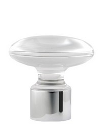 Acrylic Knob Polished Chrome by  Vesta 